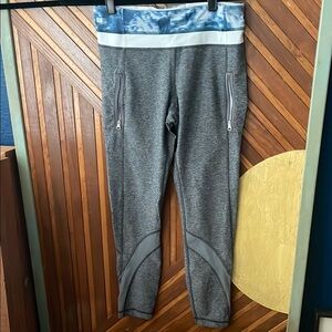 Lululemon Athletica Gray and Blue Leggings
